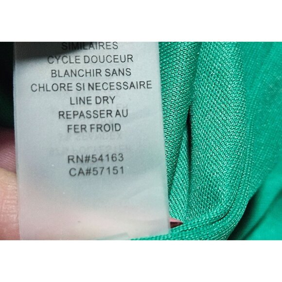 Vince Camuto Womens Spring Floral Preppy Green Sheath Dress 3/4 Sleeve Fully Lin - Picture 9 of 16